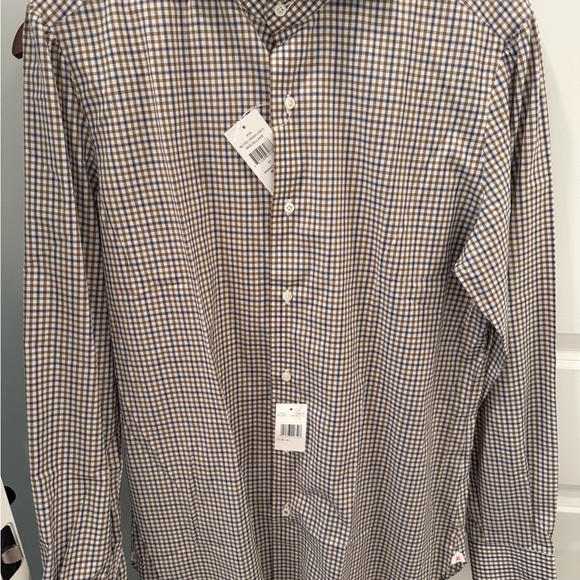 Isaia Other - Isaia Blue and White Checkered Button Down Shirt